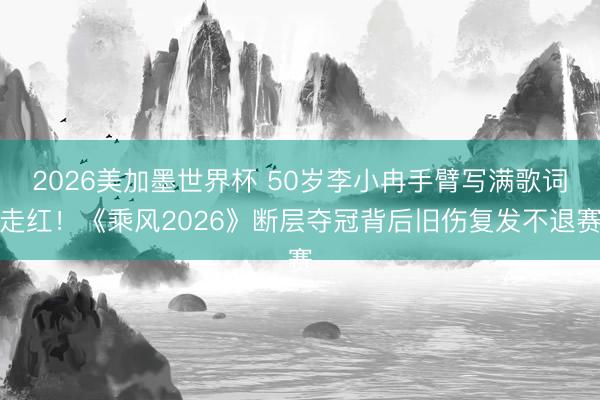 2026美加墨世界杯 50岁李小冉手臂写满歌词走红！《乘风2026》断层夺冠背后旧伤复发不退赛